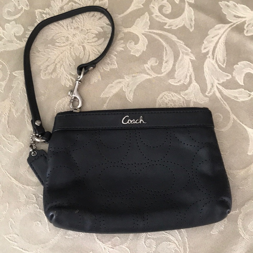 Coach Black Wristlet